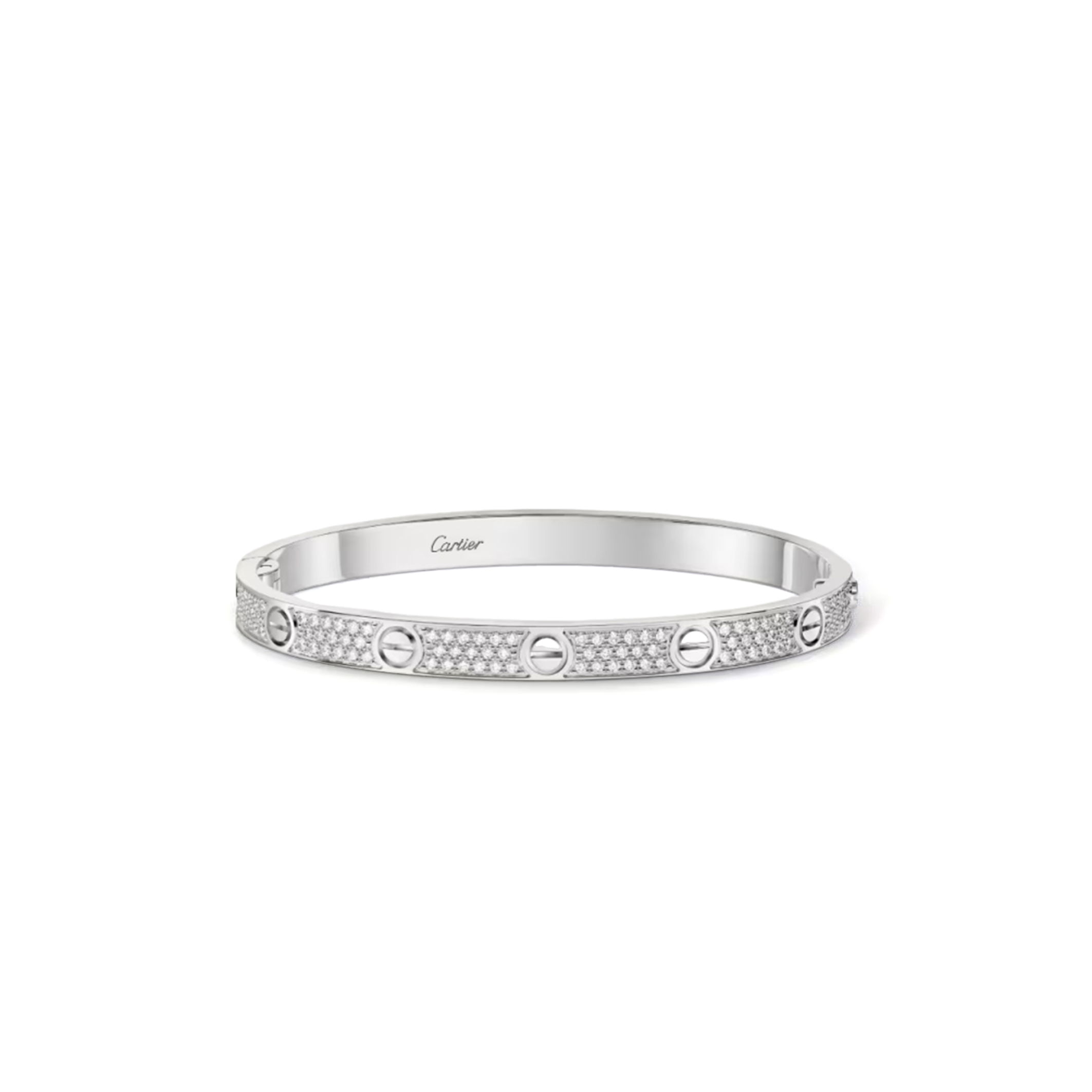 Ca*t1er love bracelet, medium model, paved n6737617